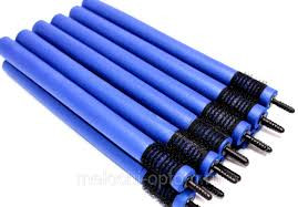 Бигуди бумеранг (папильотки) d14*240мм 6шт с липучкой синие