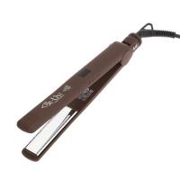 Щипцы выпрям BE-UNI Про с зеркальным титановым покрытием коричневый