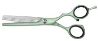 Ножницы JAGUAR 5,5* филировочные PASTELL PLUS OFFSET 40 MATCHA