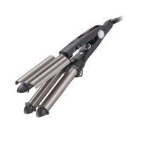 Плойка стайлер BABYLISS щипцы д волос тройные, 125ВТ, 22мм/19мм/22мм титановые — фото