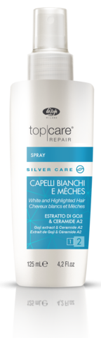 Спрей-бальзам для осветленных, мелированных и седых волос Top Care Repair Silver Care Spray 125 мл