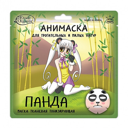 Маска для лица на тканевой основе тонизирующая ПАНДА 25г