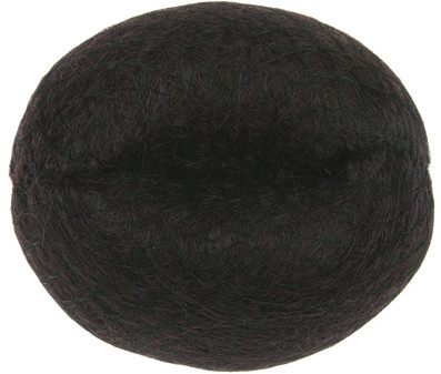 Валик для прически DEWAL из искусственного волоса + сетка, коричневый 14 см