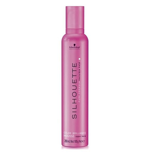Мусс для окрашенных волос сильной фиксации SILHOUETTE 500 мл