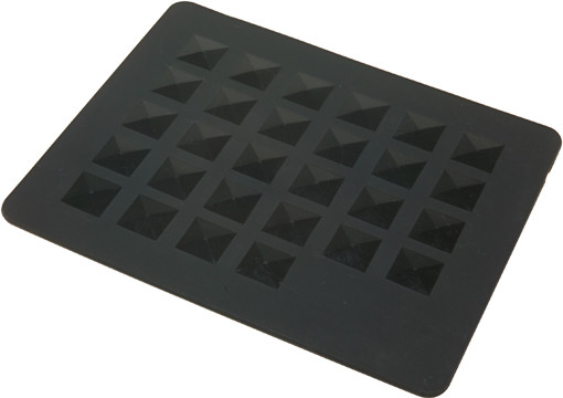 Термоковрик DEWAL подкладка под горячие инструменты силик ,черная 20*25 см