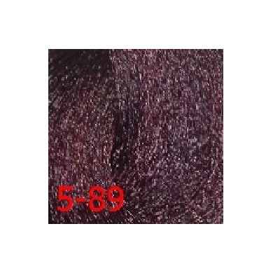 5,89 Стойкая крем краска Светлый коричневый красный фиолетовый 60мл