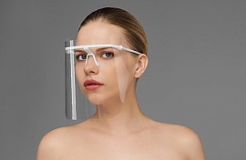 Маска пластмассовая прозрачная для лица ЧИСТОВЬЕ МС-ЕЛАТ МС-5пл 