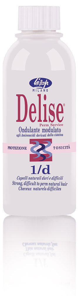 Лосьон для хим. завивки жестких натуральных волос LISAP Delise 1D Wave Lotion for Strong Hair 250 мл 