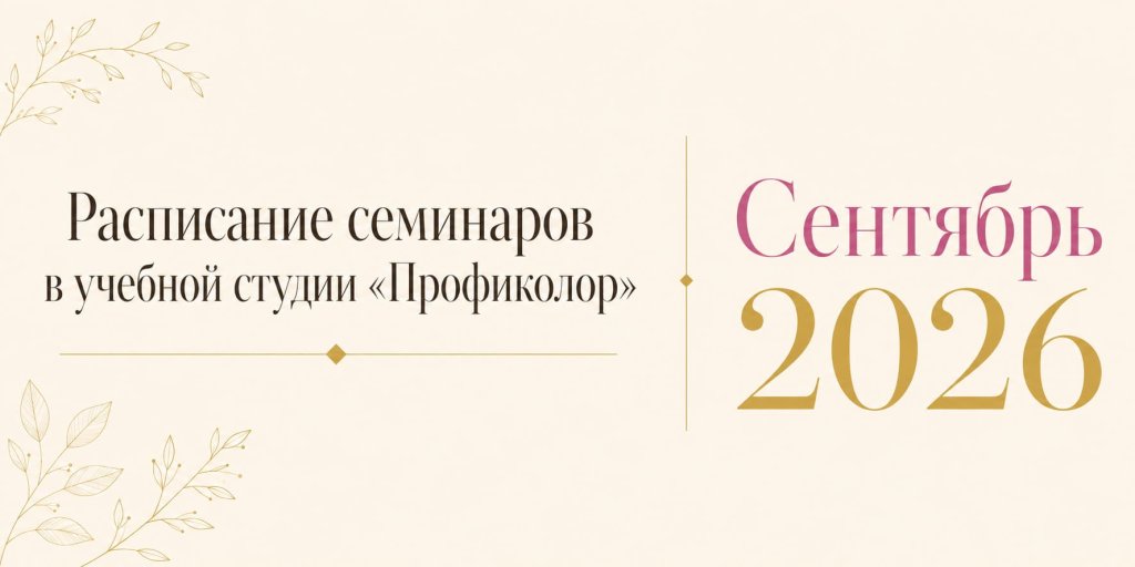 Семинары сентября 2026 в Профиколор