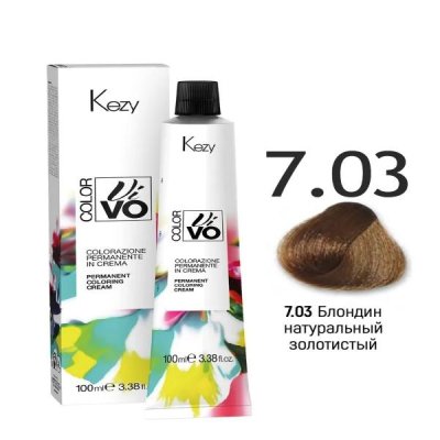 7,03 Блондин натуральный золотистый 100мл Color Vivo — внешний вид