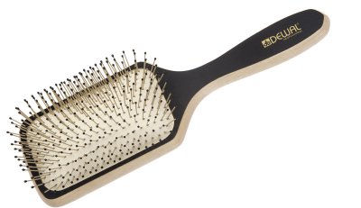 Щетка массаж BLACKWOOD прямоугольная, деревянная, большая, нейлоновый штифт, 13 ряд