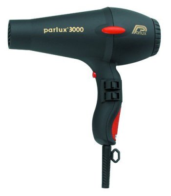 Фен PARLUX Soft Touch черный 1810 Вт, 2 насадки — внешний вид