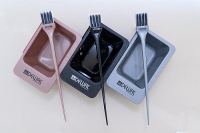 Набор для колориста DEWAL GLOSS&SATIN Миска -180 мл Кисть - 21*2,5 см — внешний вид