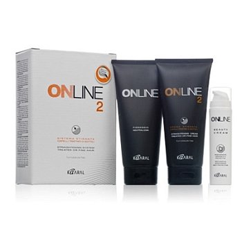 Крем для волос выпрямляющий для окрашенных и слабых волос 2 Online hair straightening 445 мл