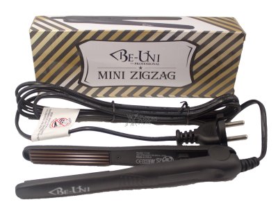 яЩипцы гофре MINI BE-UNI Zig-Zag черный/золотистый — внешний вид