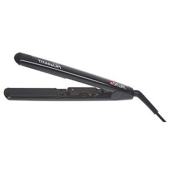 Щипцы выпрям DEWAL Black Titanium с терм титан-турмал 25*90мм 105Вт
