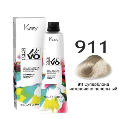 911 Суперблонд интенсивно пепельный 100мл Color Vivo  срок 12,26  1 шт — внешний вид