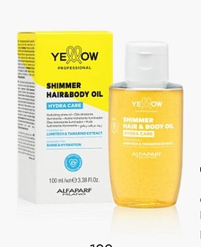 Масло Мерцающее с шиммером д.волос и тела HYDRA CARE SHIMMER HAIR & BODY OIL 100 мл YE — фото