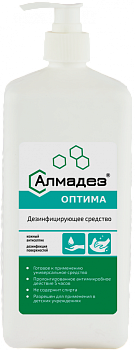 Антисетик Алмадез-оптима 1л (насос-дозатор) бесспиртовой кожный/д поверх