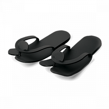 Тапочки вьетнамки ЧИСТОВЬЕ пенополиэтилен 5 мм черные 25 пар/уп.