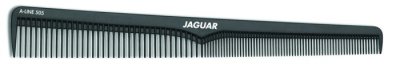 Расческа JAGUAR рабочая 18,4см черн комбинир скошенная антист — внешний вид