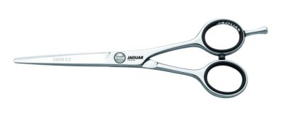 Ножницы JAGUAR 5,5* прямые Silver Ice (одно лезвие микронасечка) — внешний вид