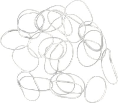 Резинки для волос DEWAL силикон белые mini 100 шт.