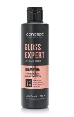 Шамп д волос д.блеска и восстановл.волос 300мл Gloss Expert — внешний вид