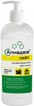 Мыло-крем антибакт Алмадез-лайт 500мл (насос-дозатор)