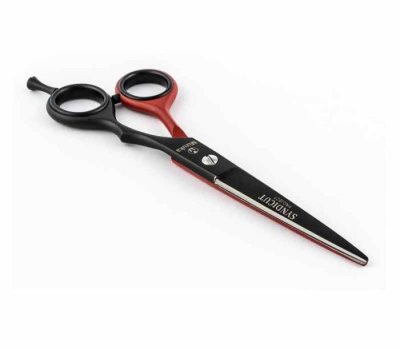 Ножницы 6,00 PBS-EP-32162 Black/Red с микронасечкой — внешний вид