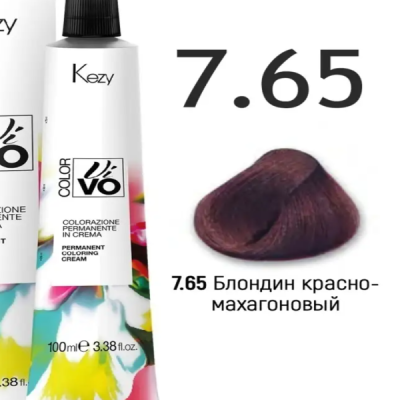 7,65 Блондин красно-махагоновый 100мл Color Vivo срок 12,26  2 шт — внешний вид