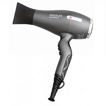 Фен DEWAL ErgoLife Compact графит 2000W ионизация 2насадки