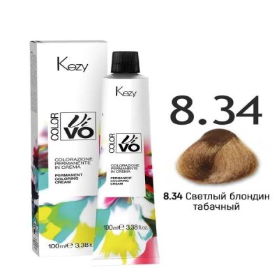 8,34 Светлый блондин табачный 100мл Color Vivo — внешний вид