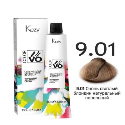 9,01 Очень светлый блондин натуральный пепельный 100мл Color Vivo — внешний вид