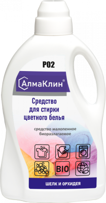 Средство для стирки АлмаКлин для цветного белья шелк и орхидея 1,5л (флакон)