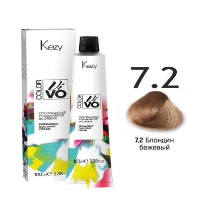 7,2 Блондин бежевый 100мл Color Vivo — внешний вид