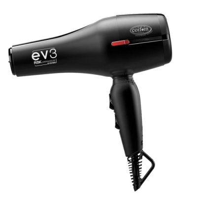Фен COIF*IN EVbx3R черный 2300 Вт, 2 насадки /Италия — внешний вид