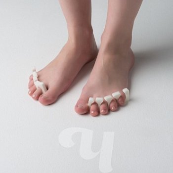 Разделители пальцев ЧИСТОВЬЕ 8 мм пенопропилен белые 20 пар/уп.