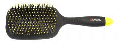 Щетка массаж BANANA Black прямоуг.,пласт.штифт,13 рядов 