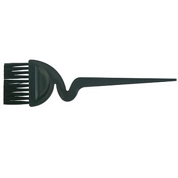 Кисть д окраш 55мм щетина черная прямая черная ручка "зигзаг" DEWAL