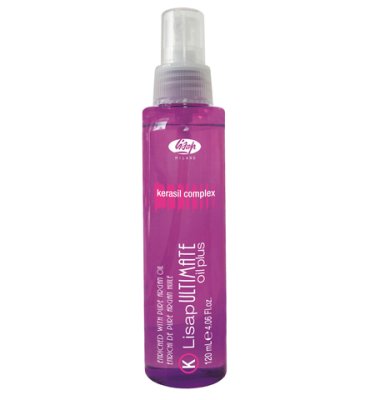 Масло д волос выпрямления вьющихся Lisap Ultimate Keratin Oil Plus 120мл — внешний вид