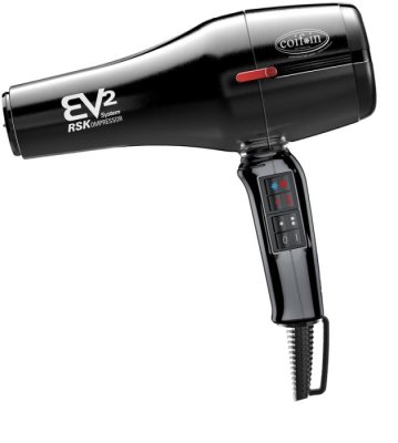 Фен COIF*IN EVbx2R черный 2300 Вт, 2 насадки /Италия — внешний вид