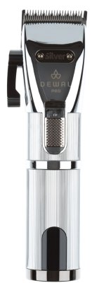 Машинка д стрижки волос DEWAL PRO SILVER 0,5-3,5мм, 6000-7000об/мин аккум/сеть10 насадок, нож 45мм