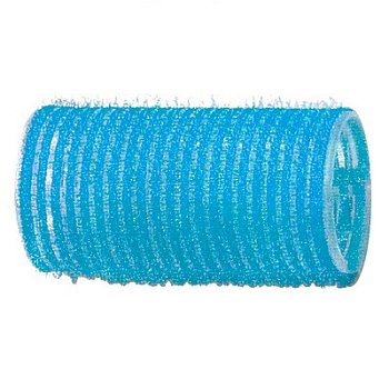 Бигуди липучка d28мм 12шт голубые