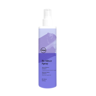 Двухфазный антижелтый спрей-кондиционер Be silver spray 250мл — внешний вид
