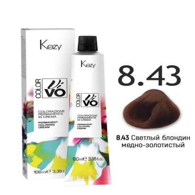 8,43 Светлый блондин медно-золотистый 100мл Color Vivo — внешний вид