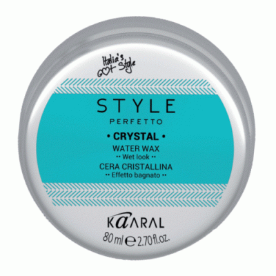 Воск для волос с блеском  Perfetto crystal Water Wax голубой 80 мл
