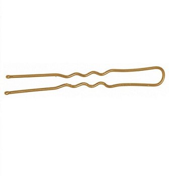 Шпильки 45мм волна золотистые 60шт DEWAL