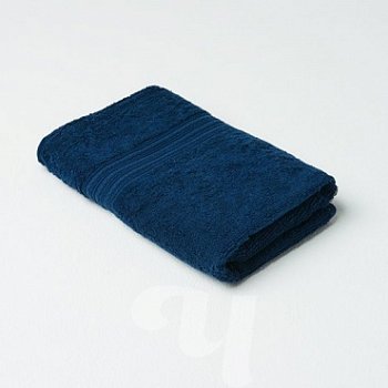 Полотенце ЧИСТОВЬЕ махровое темно-синее 50x90 см